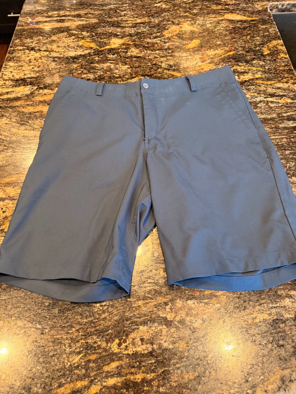 Nike Golf Dri-Fit Men's Charcoal Flat-Front Shorts Sz 34
